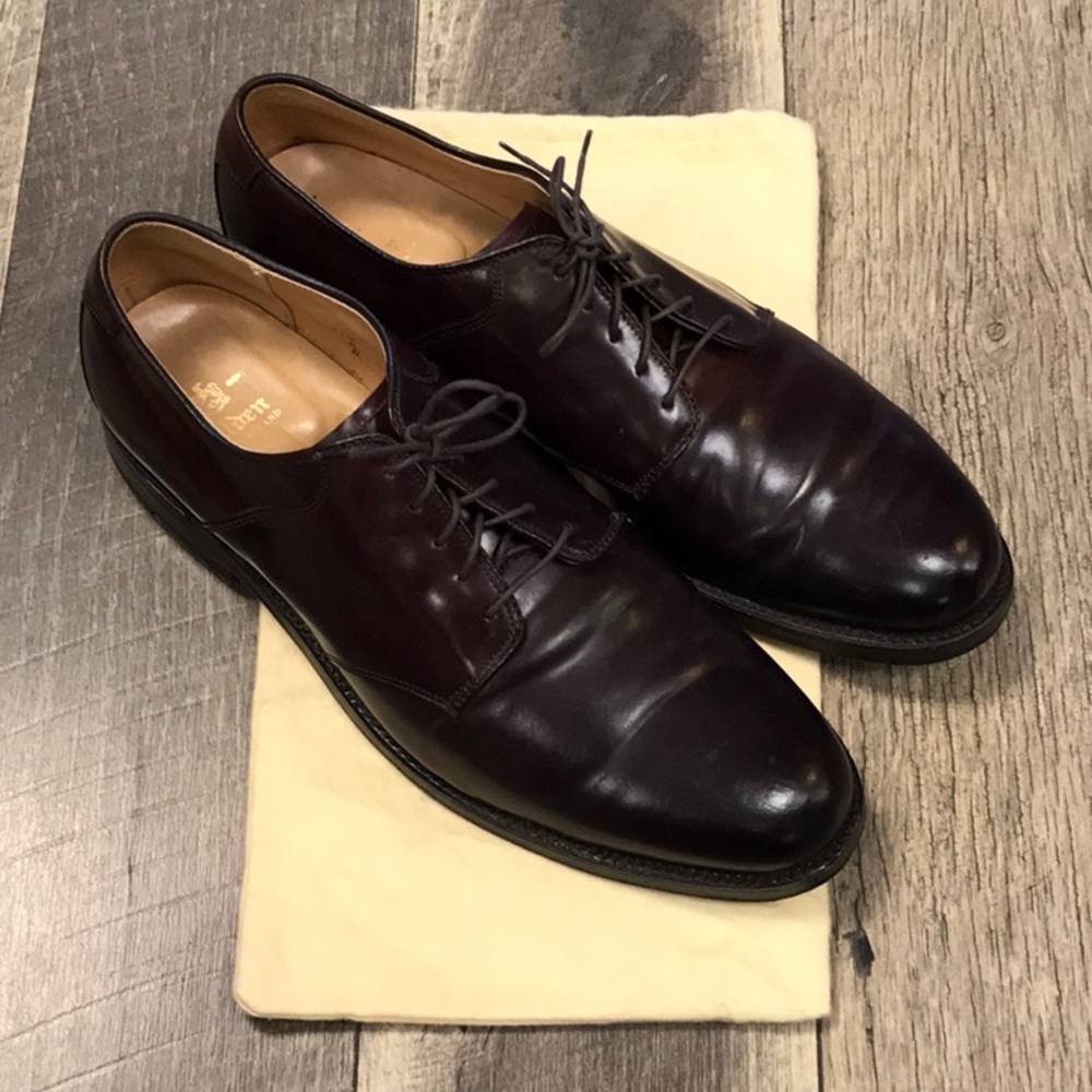 Alden Plain Toe Blucher Color 8 Shell Cordovan